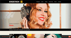 Desktop Screenshot of erzetich-audio.com